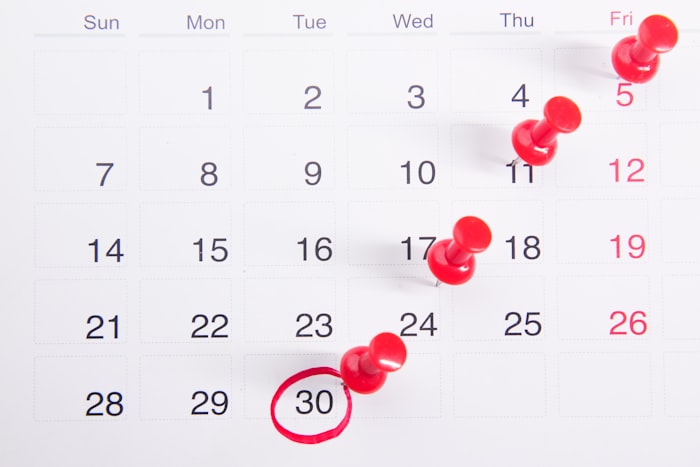 Réservation validée — calendrier